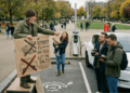 EV debate in UK street